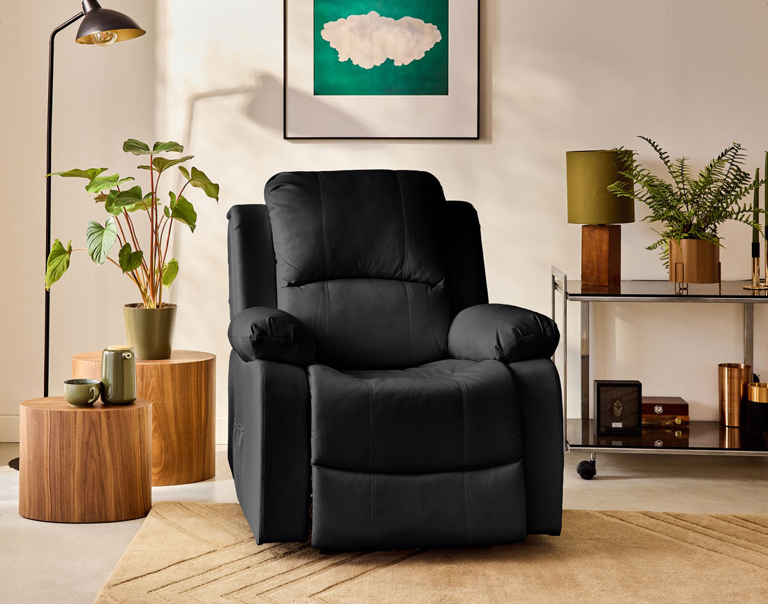 Fauteuil relax électrique en simili Armand