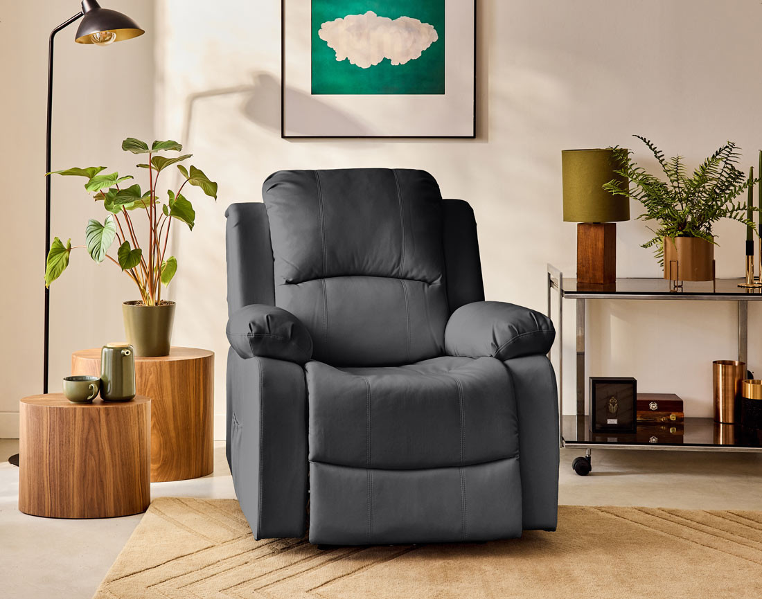 Fauteuil relax électrique en simili Armand