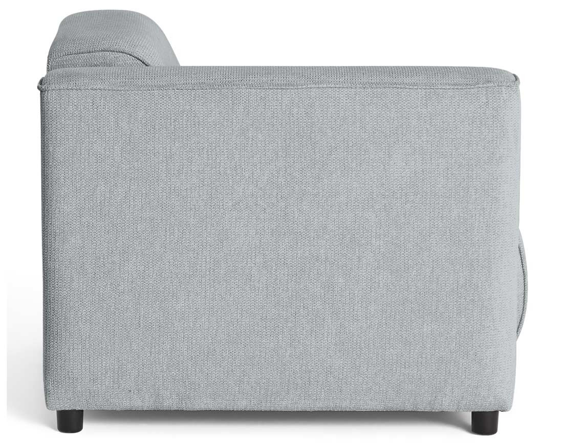 Module d'assise d'angle gauche en tissu texturé Suaro