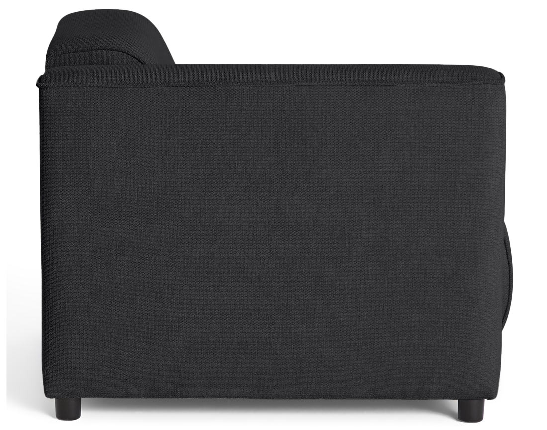 Module d'assise d'angle gauche en tissu texturé Suaro