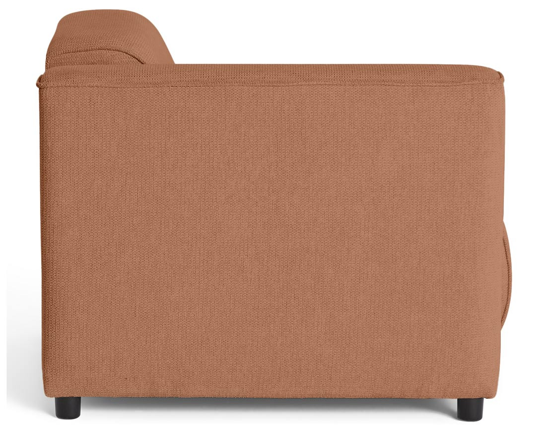 Module d'assise d'angle gauche en tissu texturé Suaro