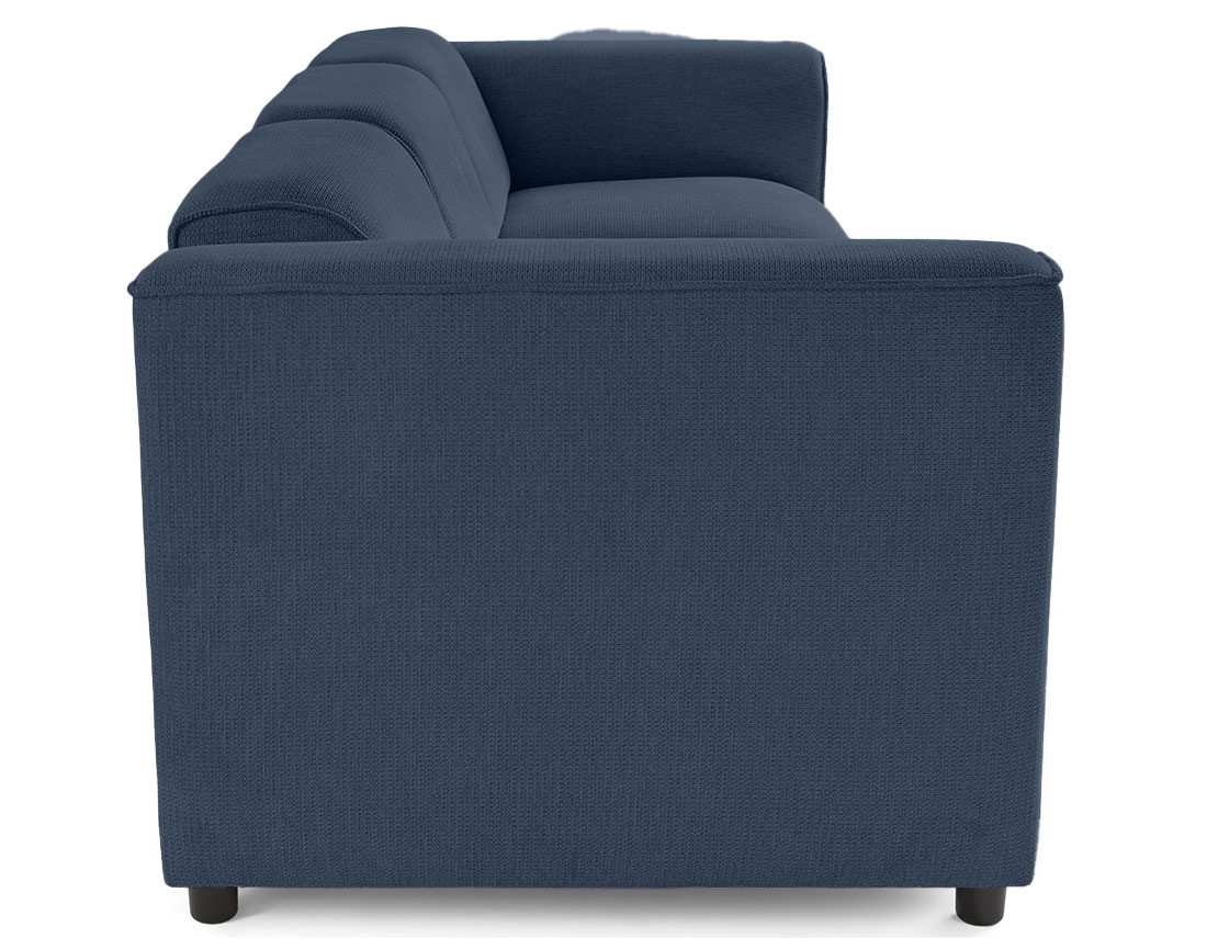 Canapé modulable 3 places en tissu texturé Suaro