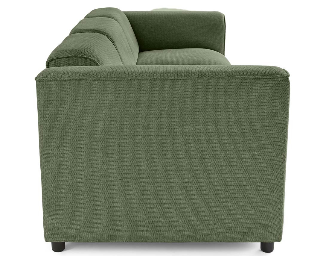 Canapé modulable 3 places en tissu texturé Suaro