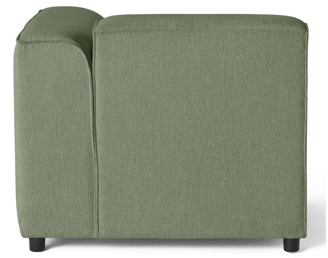 Module d'assise d'angle droit en tissu texturé Suaro