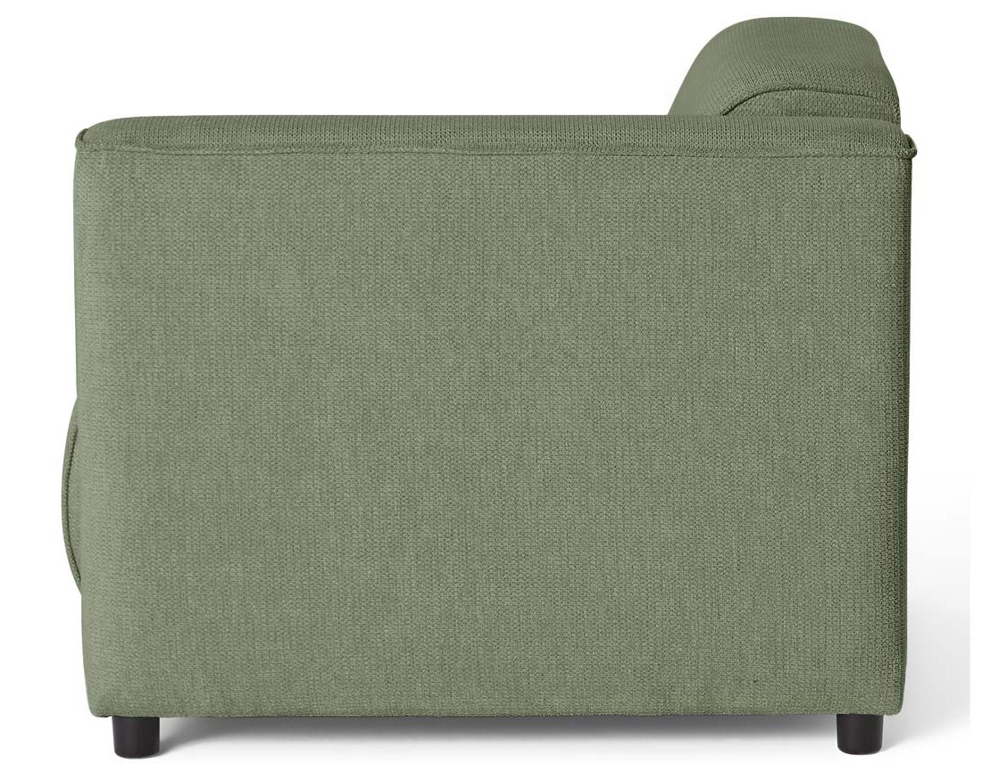 Module d'assise d'angle droit en tissu texturé Suaro