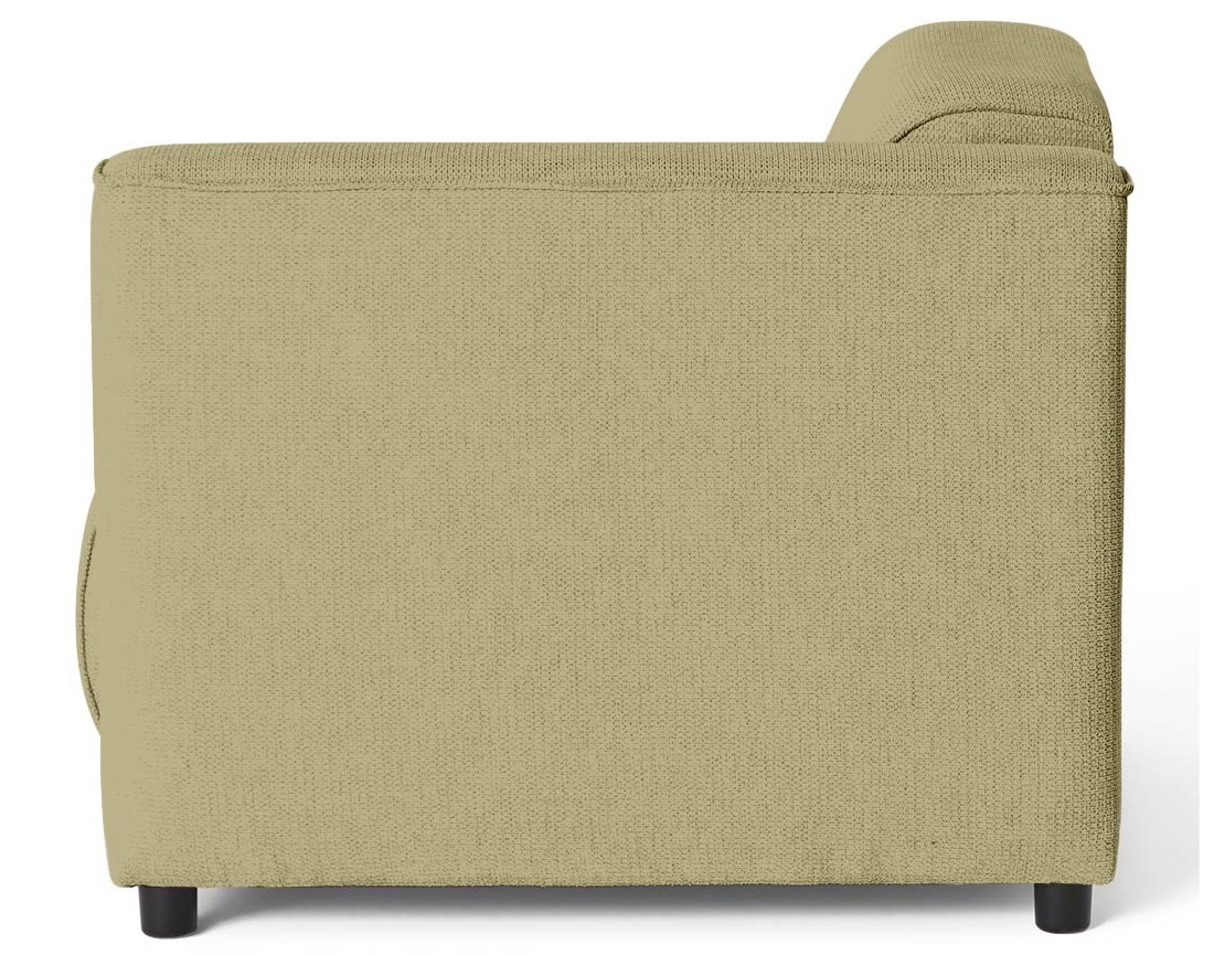 Module d'assise d'angle droit en tissu texturé Suaro