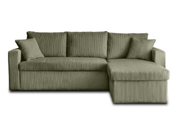 Canapé en velours côtelé