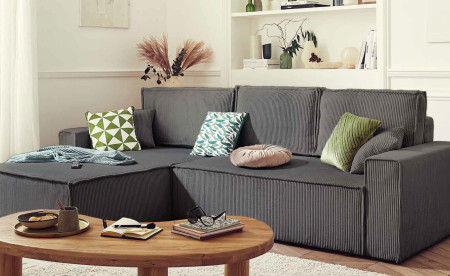                   Canape d'Angle Gris Pas Cher | Best Mobilier
               