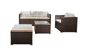 Salon de Jardin en résine tressée