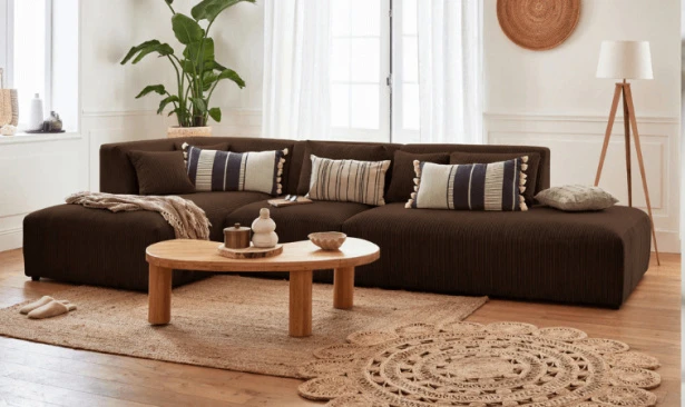 Quelle décoration avec un canapé marron ? Idées et conseils