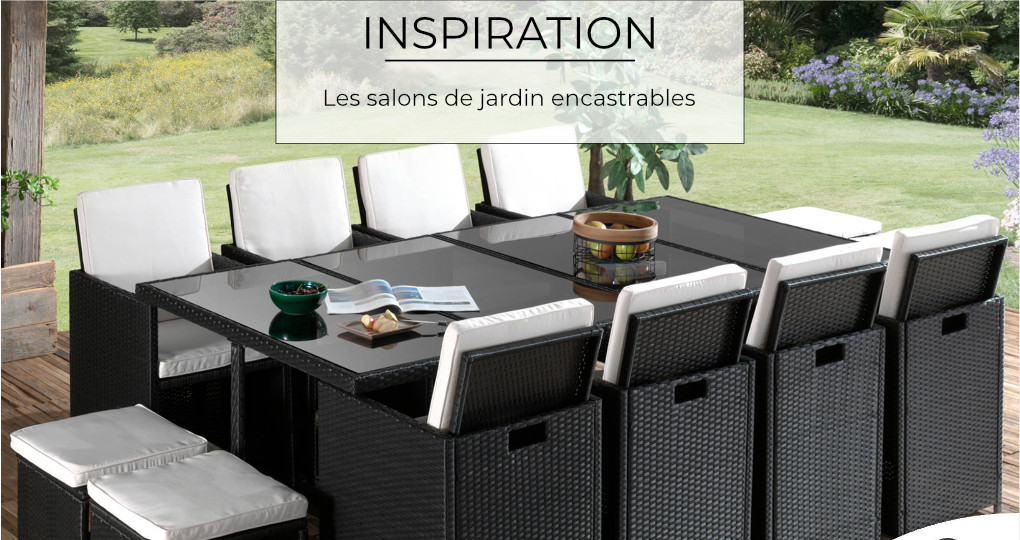 Nos salons de jardin encastrables
