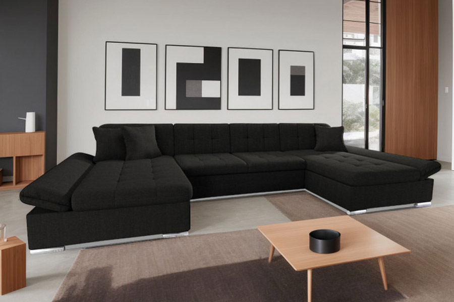 Quelle couleur de mur avec un canapé noir ?