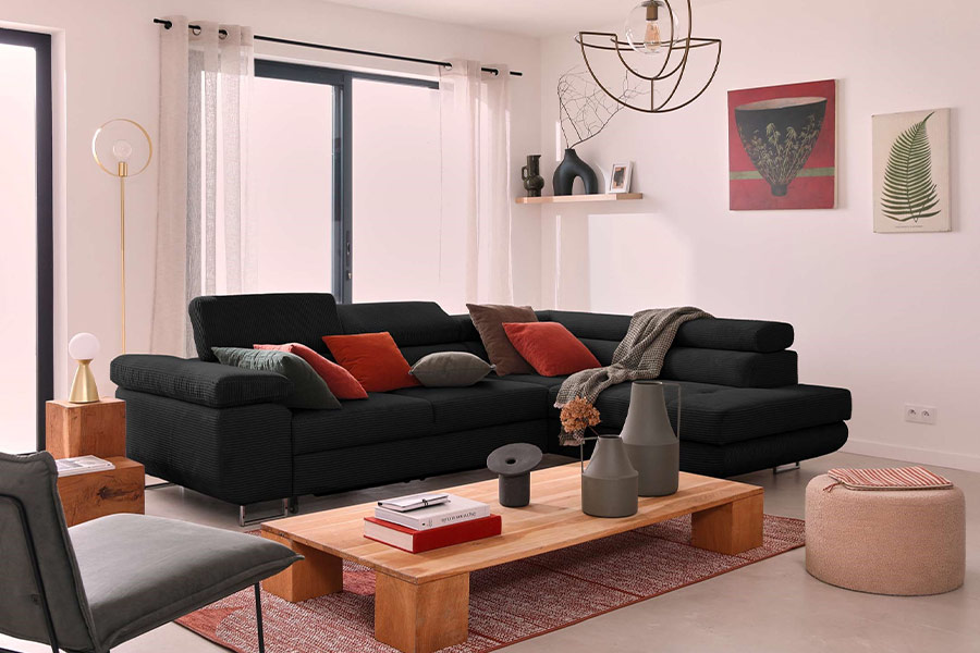 Quel tapis avec un canapé noir ?