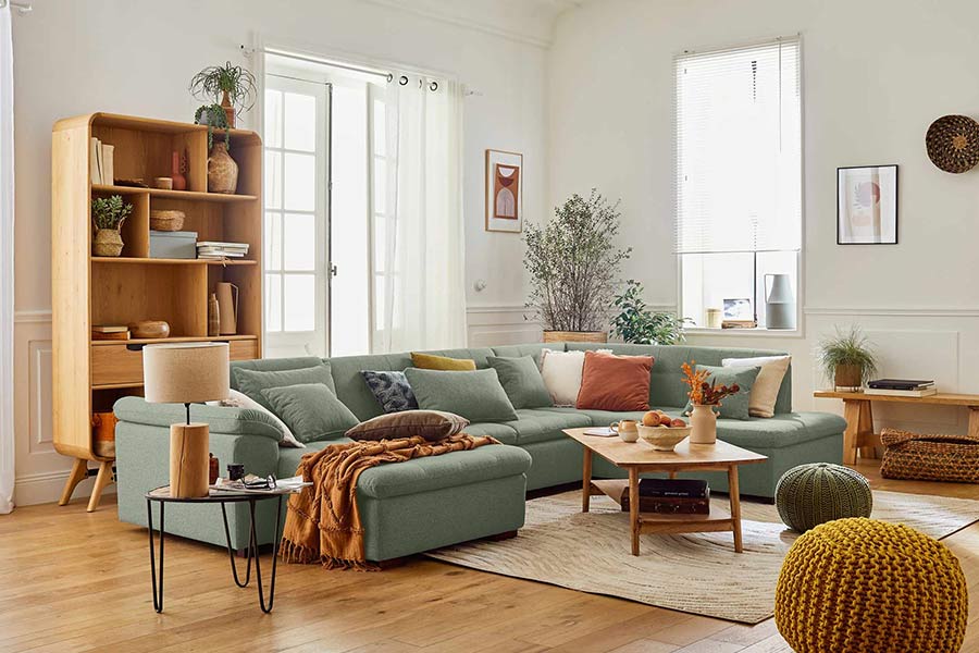 Quel choix de coussins pour un canapé panoramique ?