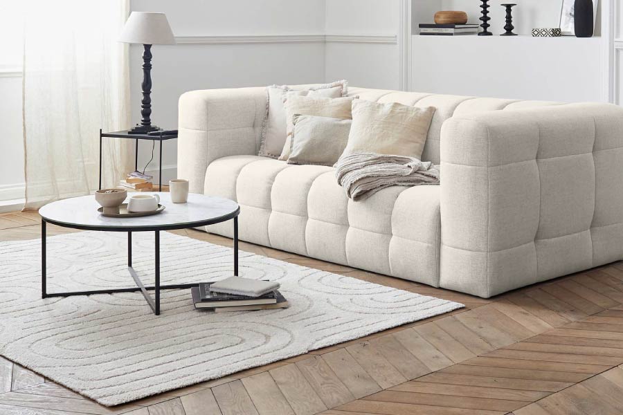 Quel tapis avec un canapé beige ?